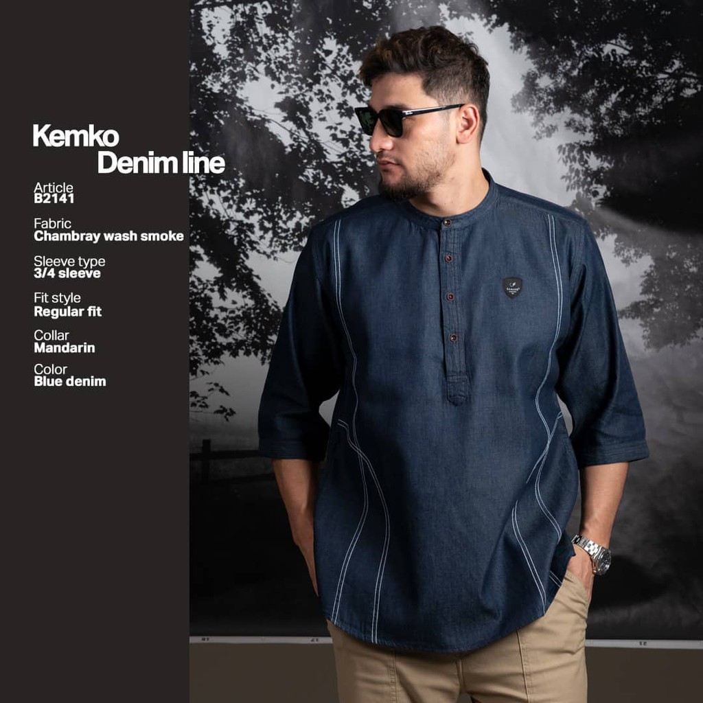 Kemko Denim Line Samase B2141 Lengan 3/4
