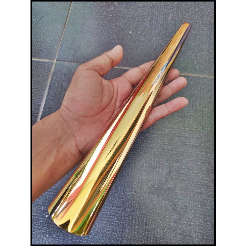 Pendok keris Model bunton Gaya jogja Motif antik Warna silih