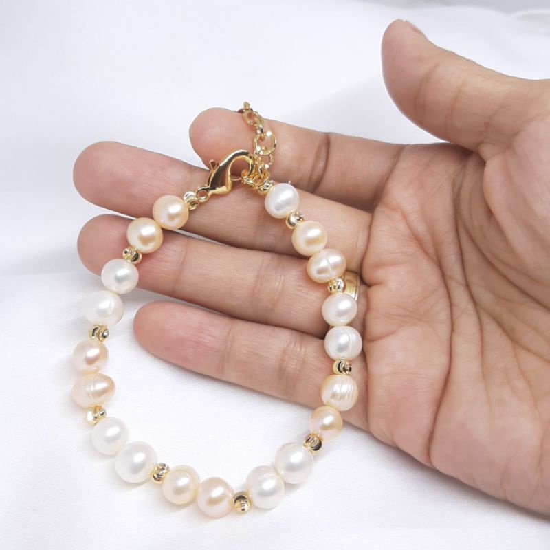 Gelang Mutiara Air Tawar Lombok / Mutiara Lombok Air Tawar