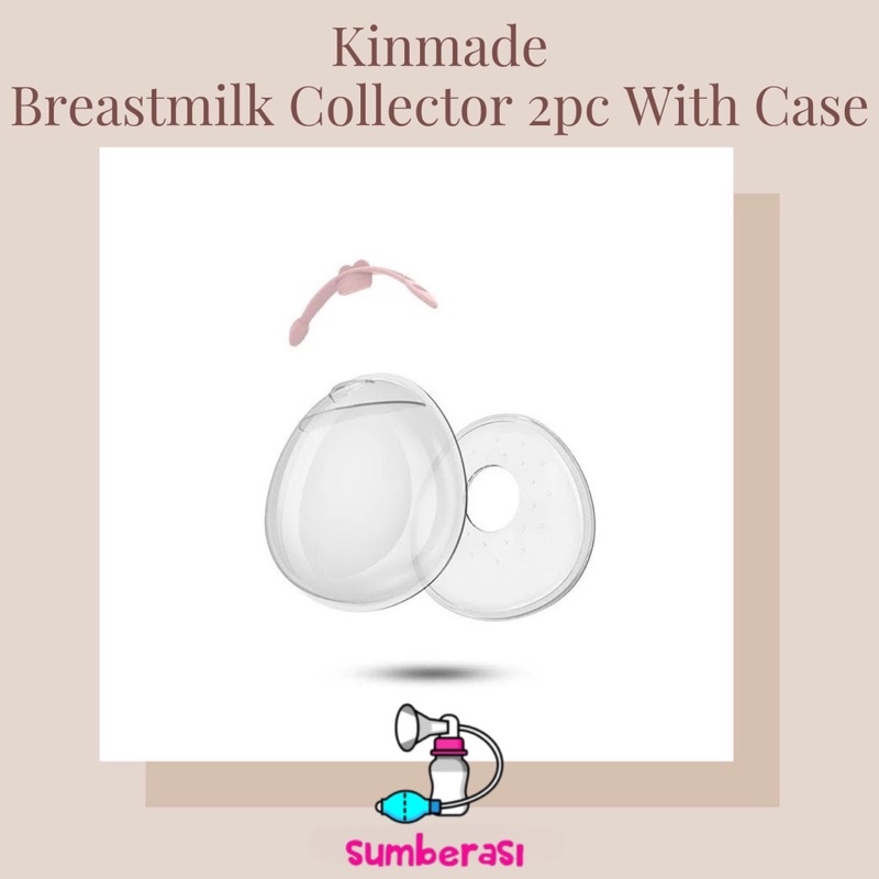 Kinmade Breastmilk Collector 2pc With Case | Bantalan Asi Breast Shell