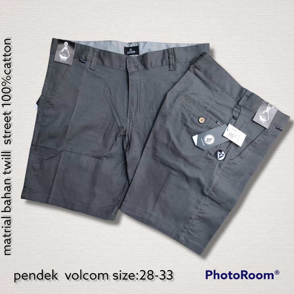CELANA CHINOS PENDEK BORDIR ORIGINAL VOLCOM