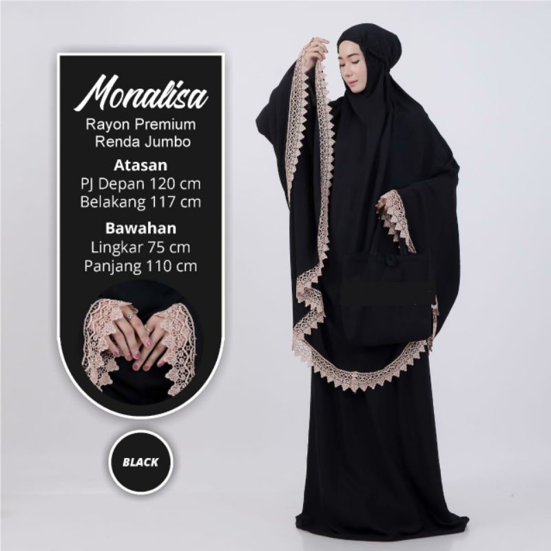 mav boutique mukena monalisa bestseller jumbo renda premium polosan