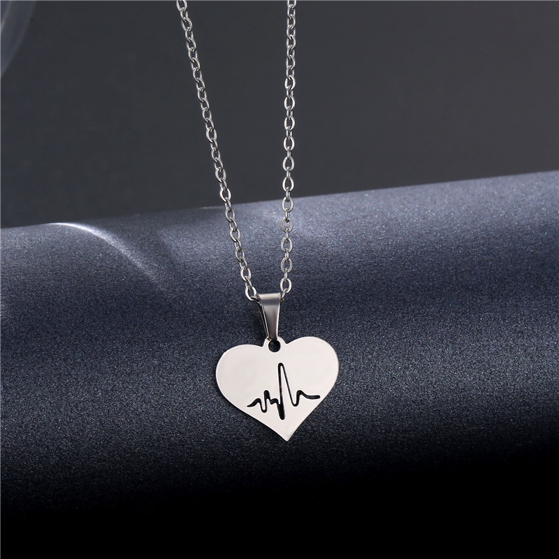 14 kinds of Korean style simple silver stainless steel clavicle chain does not rust men's and women's necklaces for girlfriends and boyfriends best factory wholesale