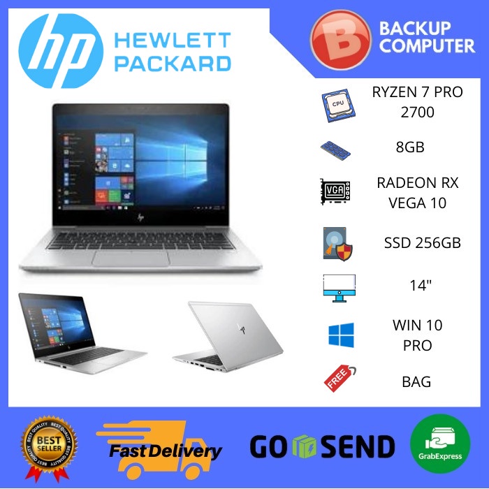LAPTOP HP Elitebook 745 G5 5PZ89PA AMD Ryzen 7 Pro 2700