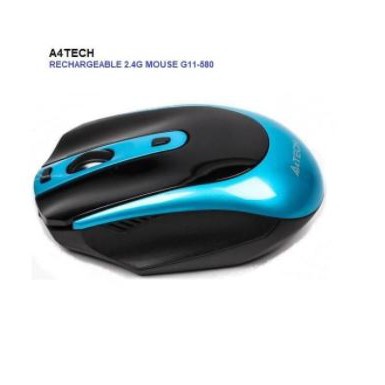 Mouse wireless a4tech 2.4ghz rechargeable optical 2000dpi 20g 500hz for pc laptop X-glide g11-580fx