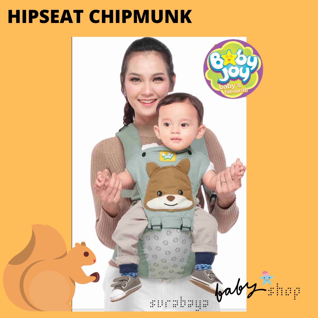 BABY JOY GENDONGAN HIPSEAT 7 IN 1 CHIPMUNK SERIES - BJG3050