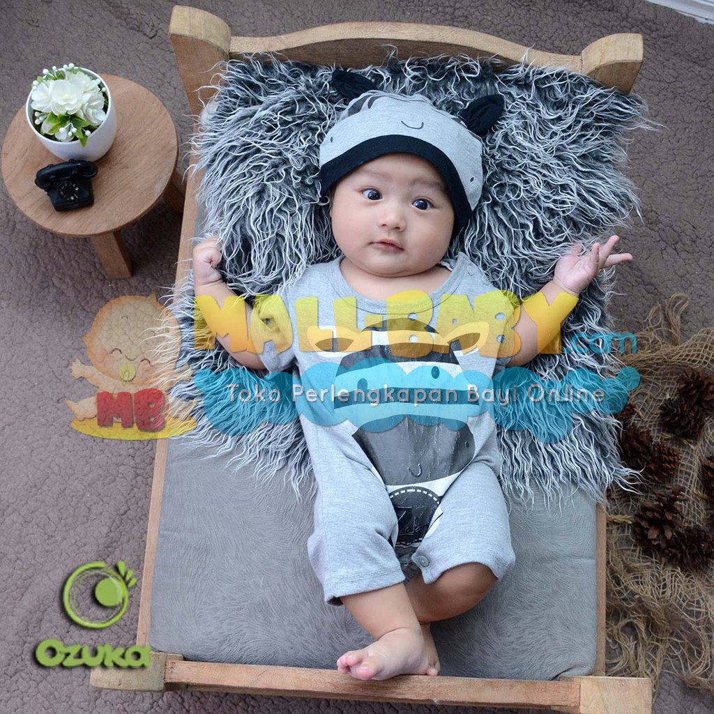 Baju Bayi Laki Laki Romper Jumper Bayi Lucu Zebra