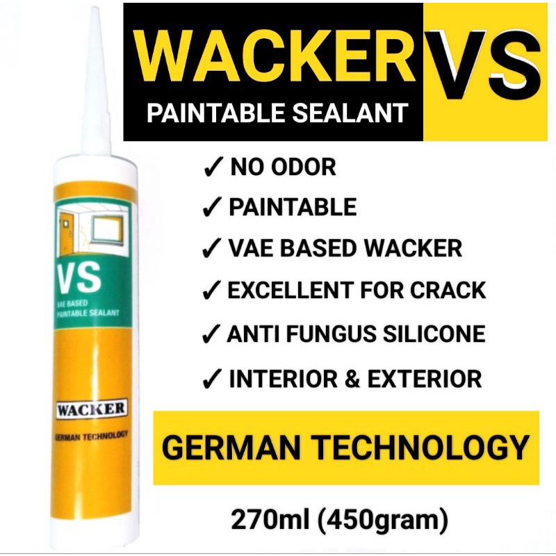 Lem Acrylic Paintable Sealant 450gram/Lem Sealant yang bisa dicat