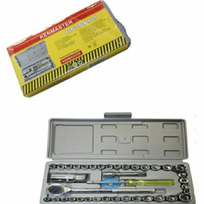 KUNCI SOK SET 40 PCS KENMASTER SOCKET SET KENMASTER 40PCS