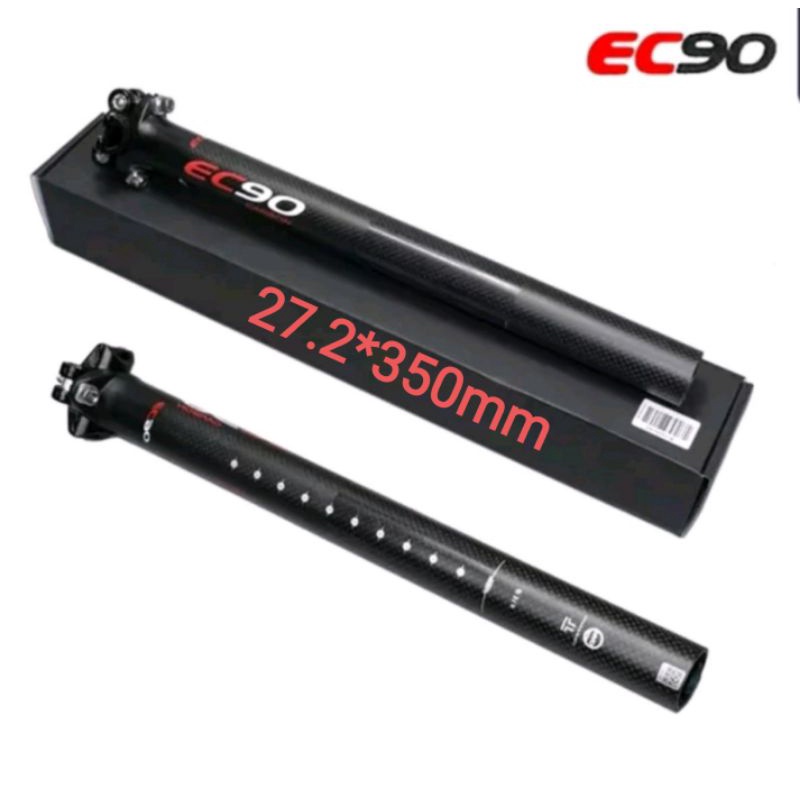 EC90 Seatpost Carbon Size 27.2mm Panjang 350mm Seatpost Carbon Sepeda EC90