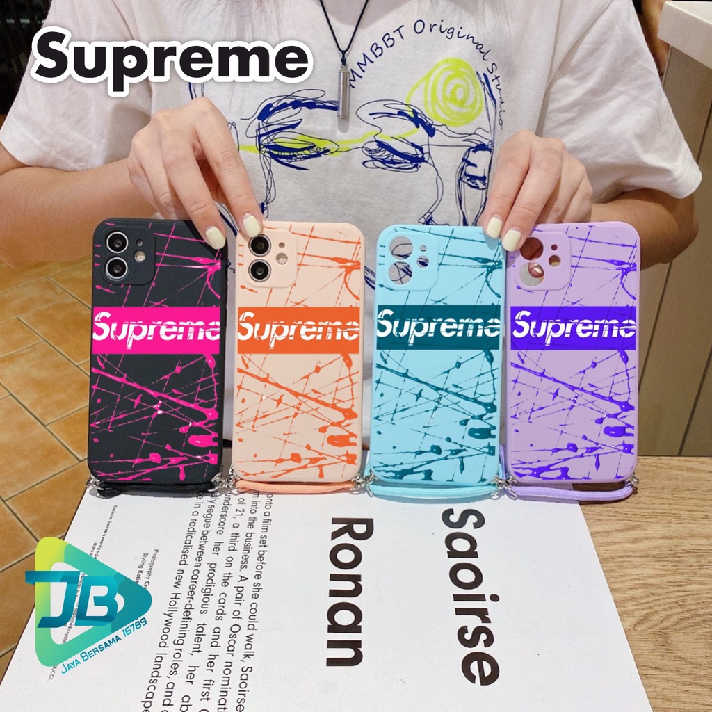 SOFTCASE SILIKON SLINGCASE TALI LANYARD STRAP PHONE MACARON PELINDUNG KAMERA SPORT OPPO VIVO SAMSUNG XIAOMI REALME IPHONE ALL TYPE JB5401