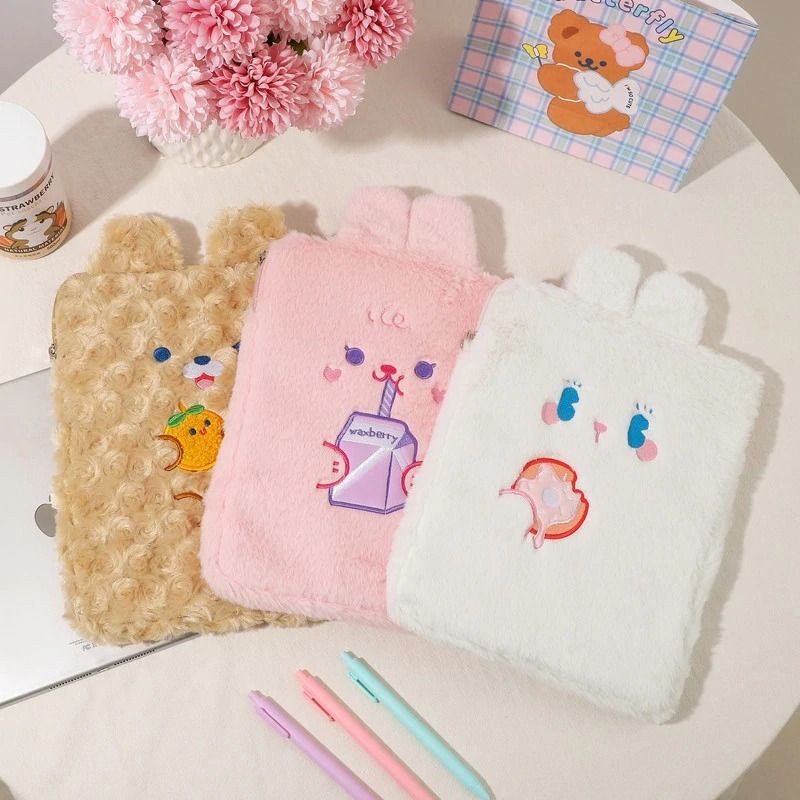 Sleeve case iPad tablet android tas penyimpanan ipad pouch cute bear bunny kekinian