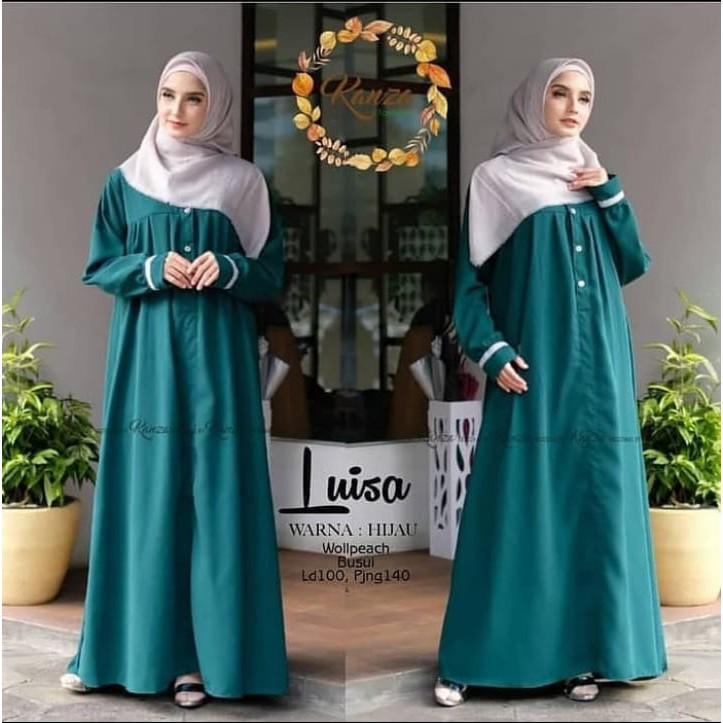 HUMAIRA MUSLIM  [COD] LUSIA DRESS PREMIUM // DRESS TERLARIS 2021 // DRESS KEKINIAN // GAMIS TERLARI