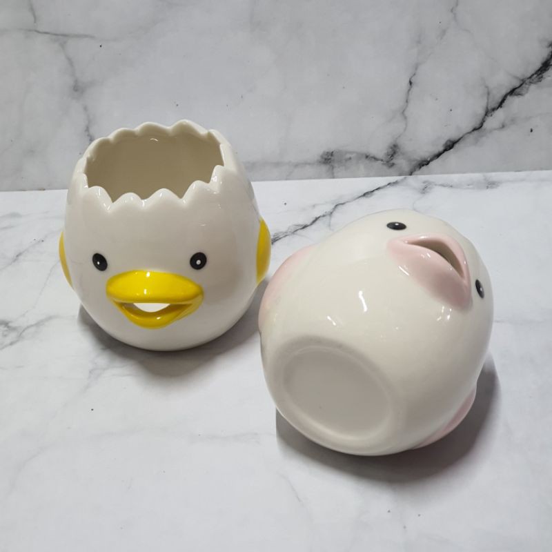 Little Chicken Ceramic Egg Yolk Divider / egg separator / pemisah telur