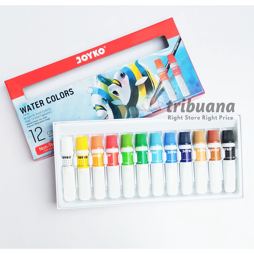 

Cat Air/Water Color Joyko 12 Warna