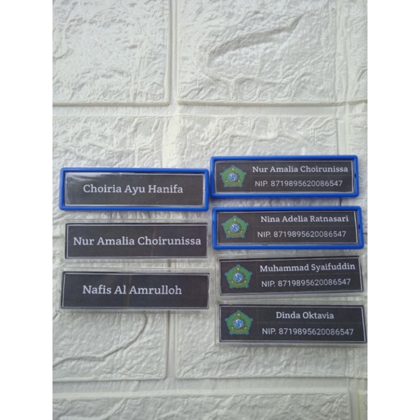 

Name tag/nama dada/nama dada kemiti/nama dada baju keki