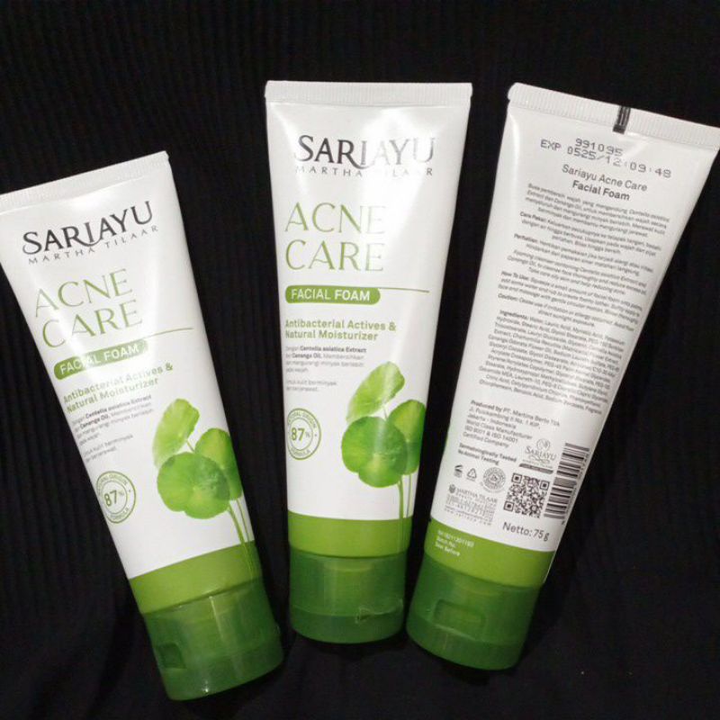 Sariayu acne care facial foam/facial foam acne/sabun muka