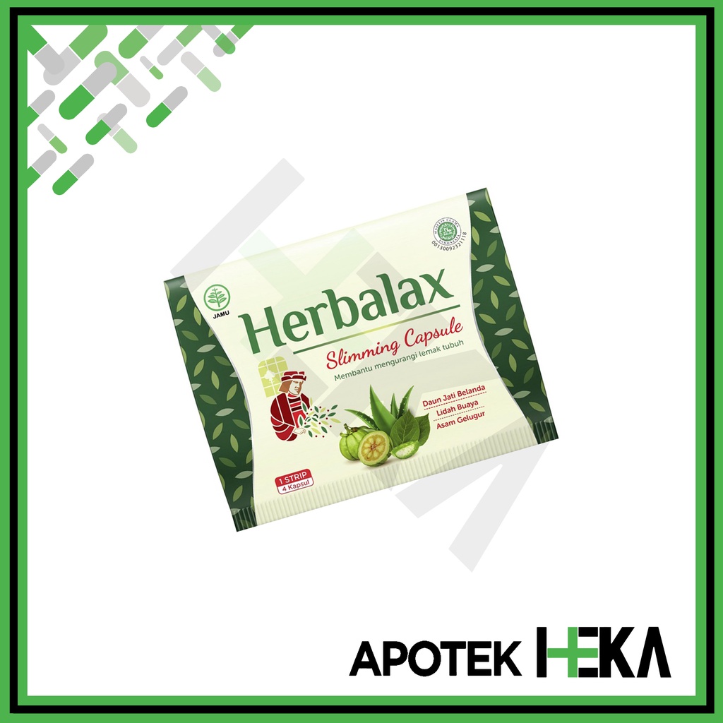 Herbalax Slimming Capsule Strip Isi 4 Kapsul Pelangsing Penurun Berat (SEMARANG)