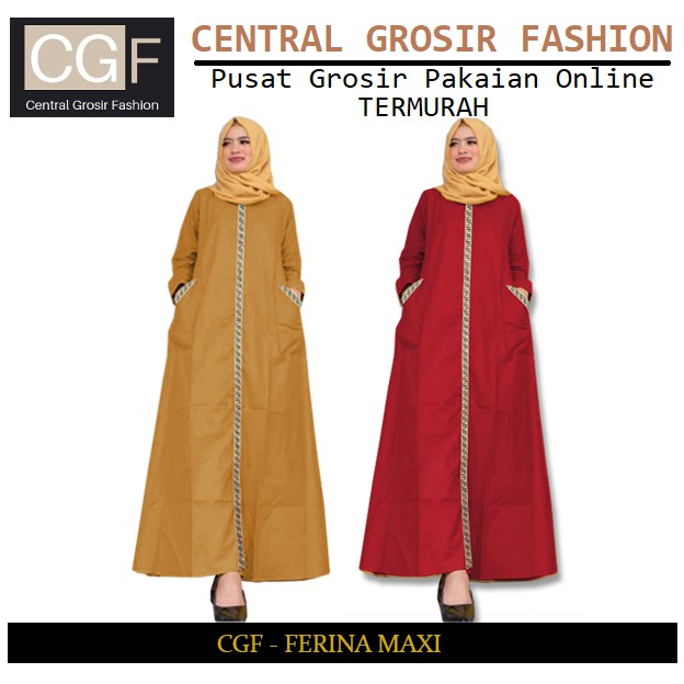 Ferina Maxi - Central Grosir Fashion (CGF) - Ukuran L - Matt Katun Poplin