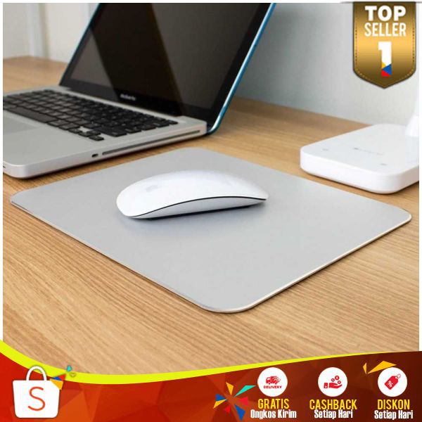 Mouse Pad GN 10 Mose Ped Metal Berkualitas Anti Slip Back Mos Pad Akurat Cepat Tidak Mudah Rusak