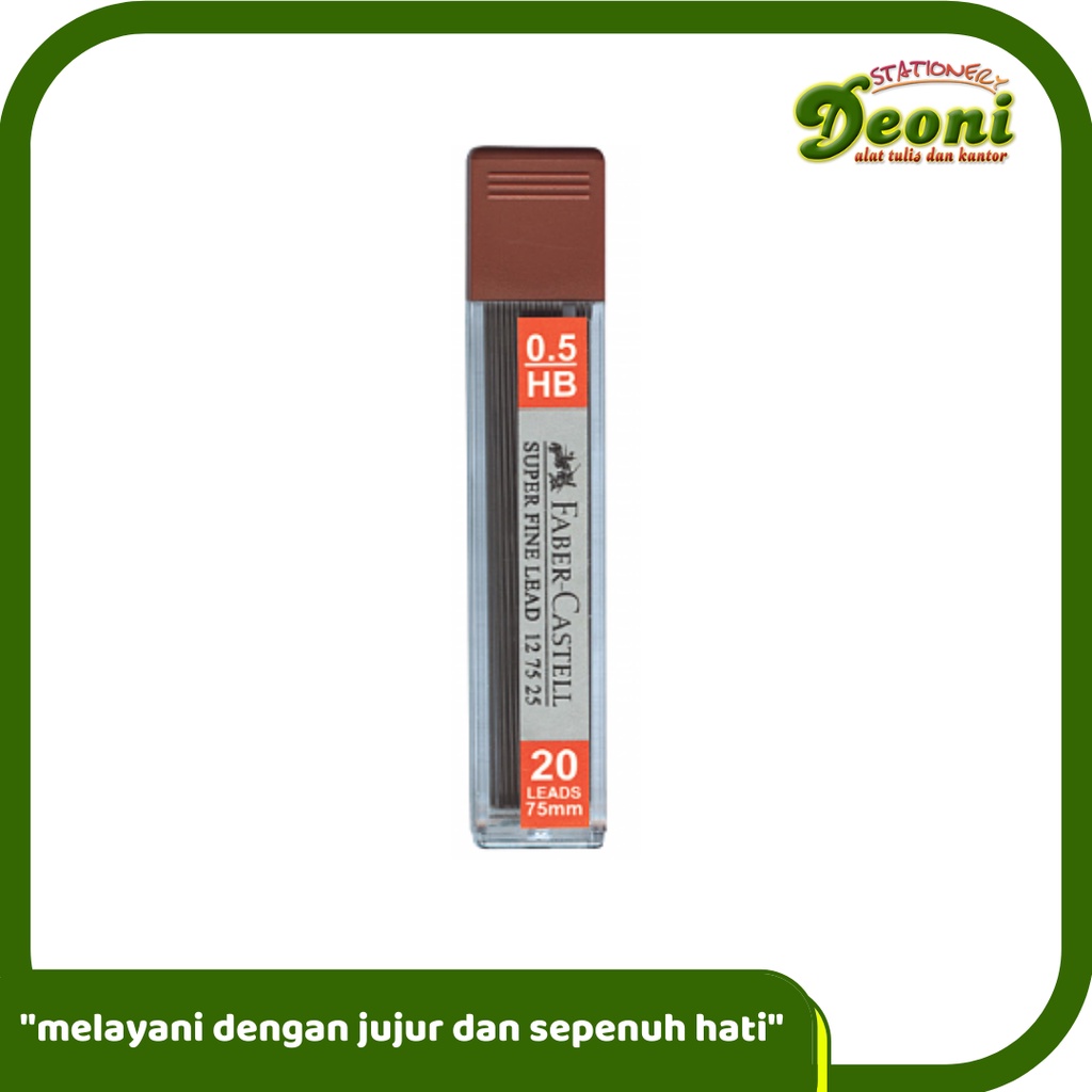 

FABER-CASTELL Superfine Leads HB 0.5mm isi Pensil Mekanik