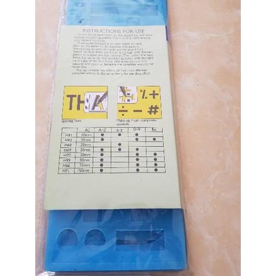 

Flash Sale|SQ14|Penggaris huruf dan angka jumbo BT HA860 mistar