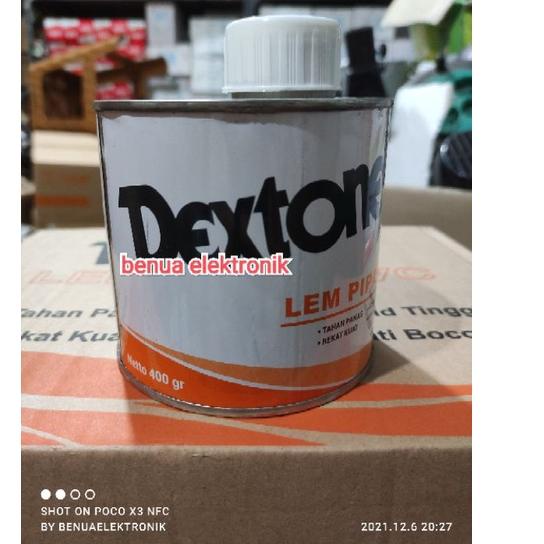 

dextone lem pipa pvc kaleng 400 gr .,