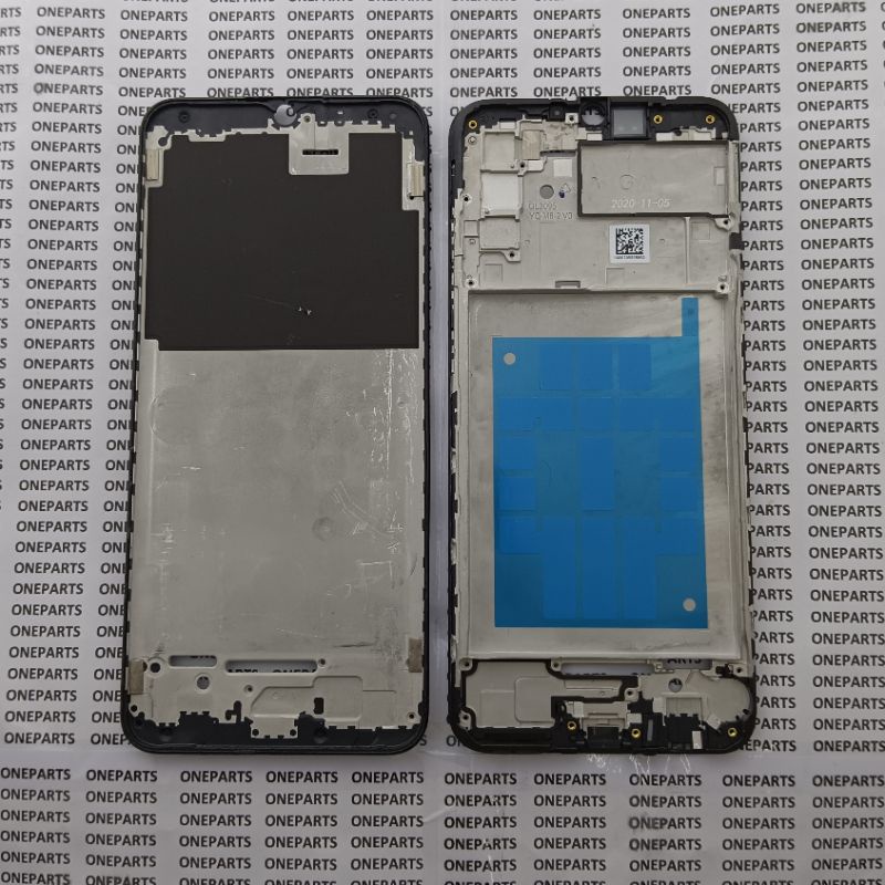 FRAME BEZZEL TULANG TENGAH DUDUKAN LCD SAMSUNG GALAXY A02S A025 ORIGINAL