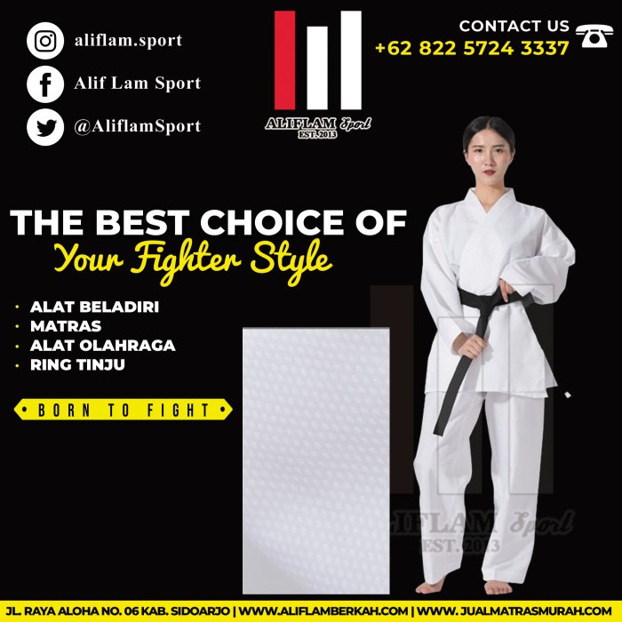 Baju Karate Anak Dewasa Dogi Karate Seragam Karate Kumite POLYSTER