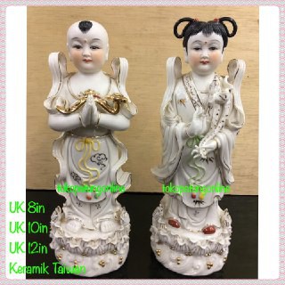 Patung Anak Kwan Im 10 in (2 pcs)