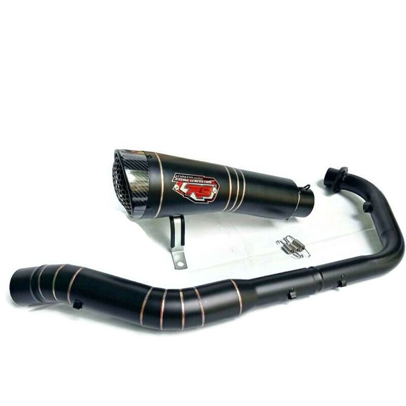 Knalpot racing R9 H2 BLACK SONIC 150 SUPRA GTR 150
