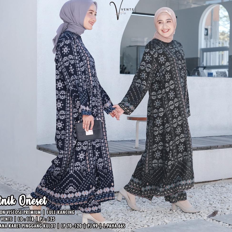 WKK.25Au22н– Vente Daily Etnik One Set Jumbo Rayon Motif Abstrak / Setelan Muslim Wanita LD 120 / Lo