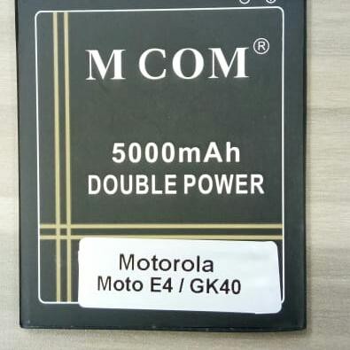 Battery Batre Baterai Double Power Mcom Motorola Moto E4 GK40