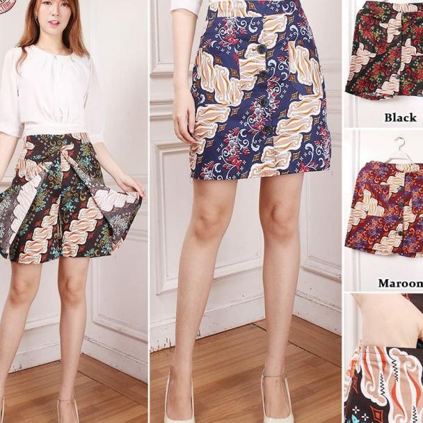 SB Collection Celana Pendek Rianti Hotpants Rok Batik Casual Wanita - SLIDE2-01