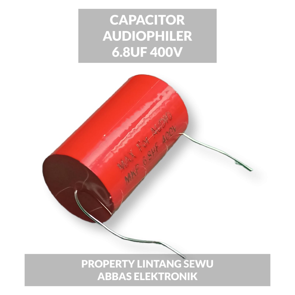 AUDIOPHILER CAPACITOR KAPASITOR AUDIOPILER 6.8 UF 400 V 6.8 MIKRO 400V 685 400V