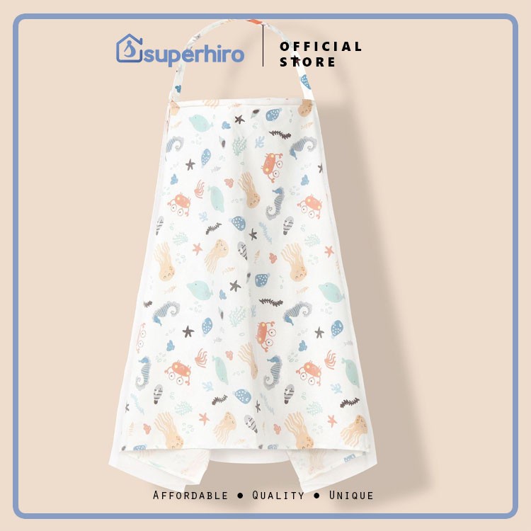 Apron Menyusui Premium Nursing Cover Kain Penutup Menyusui Baby Bayi