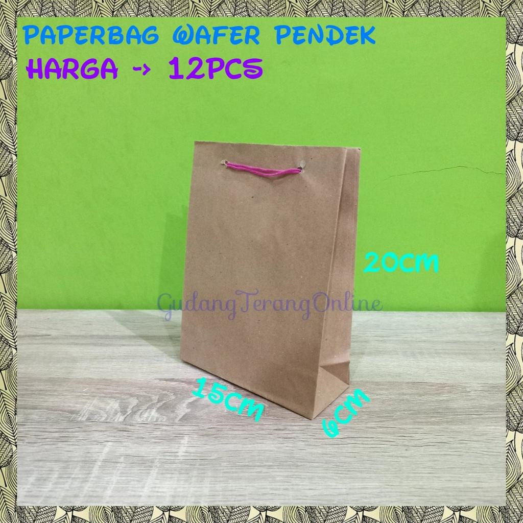 

Isi 12pc Paperbag wafer 15x20 polos lusinan / tas kertas motif batik 15 x 20 / tas kertas batik / paperbag