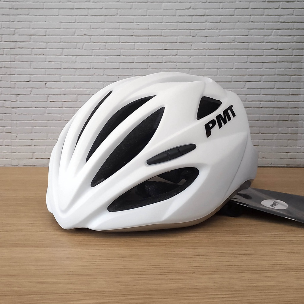 Helm Sepeda PMT Lance White Silver