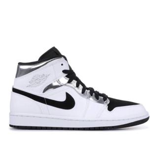 nike air mid black and white