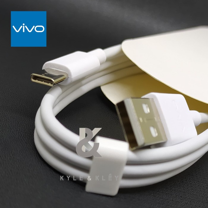 Kabel Fast Charger Vivo V17 Pro V19 Y30 Y31 Y50 Y51 Y70 S1 USB C Charging cable Hp Cas Chasan Carger tipe c type