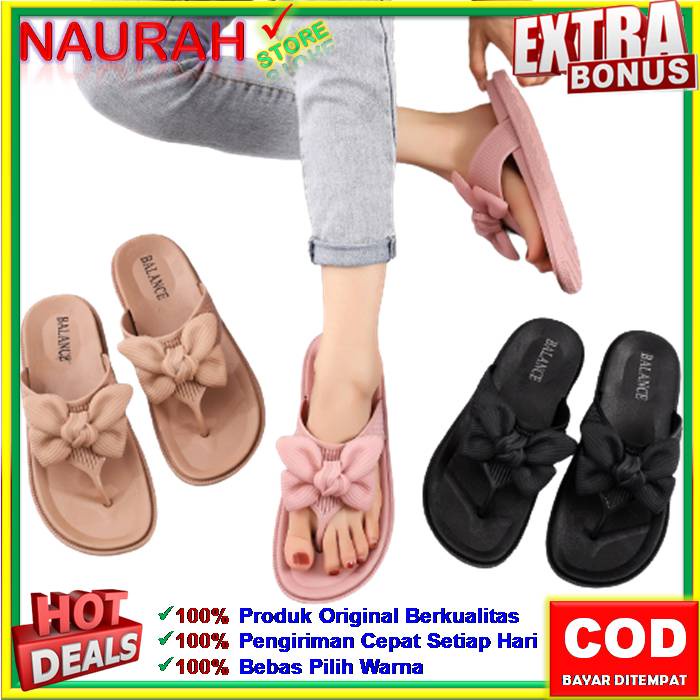 Balance 1607 K11 Sandal Wanita Original Sendal Jepit Pita Jelly Impor Very Nice Lentur Ringan Lembut