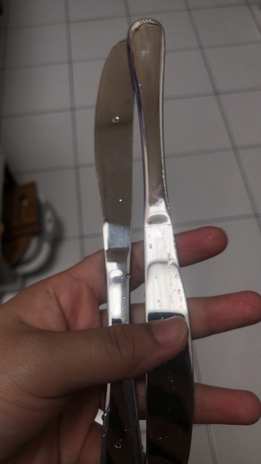 Subron 2pcs Pisau Steak Stainless Pisau Makan Selai Roti Oles Mentega Panjang Tebal Hotel