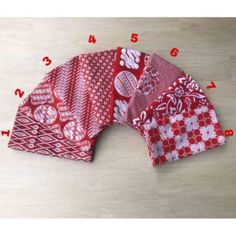 Kain Batik Katun Halus Warna Merah Kain Batik Murah Pekalongan Premium