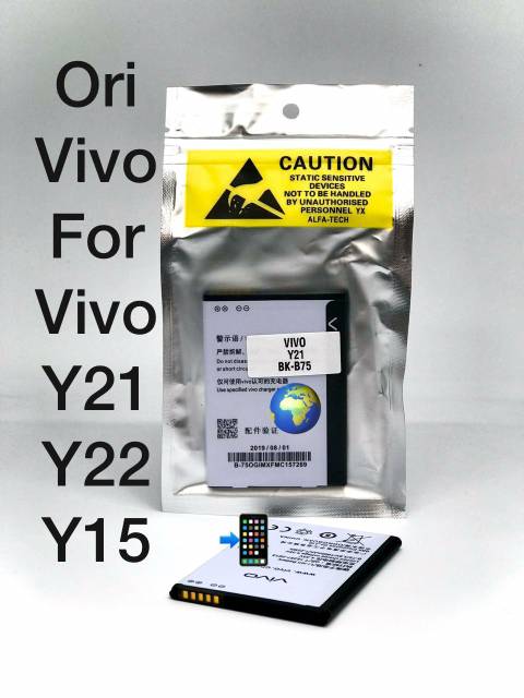 Batt Batrai Batre Battery Baterai Vivo Y13 Y21 Y22 BKB65 BK B 65 Original y15 (2013)