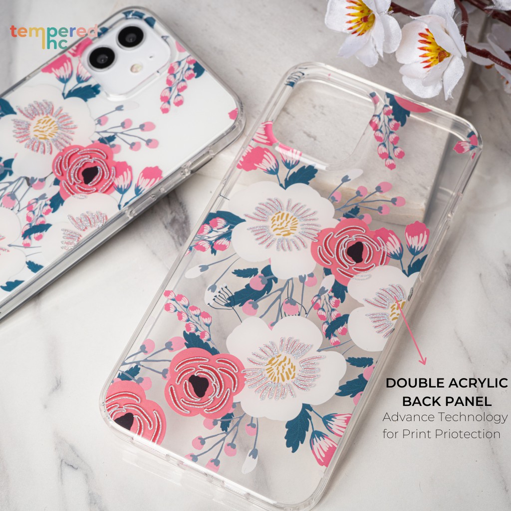 NEW ! WILDFLOWER 2D Hologram Flower Series Iphone Case ( Iphone 7-12promax )