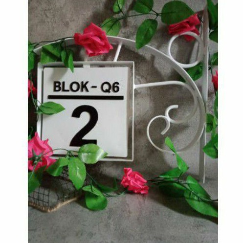 nomor rumah unik / nomor rumah kotak /  nomor rumah bulat / nomor rumah akrilik