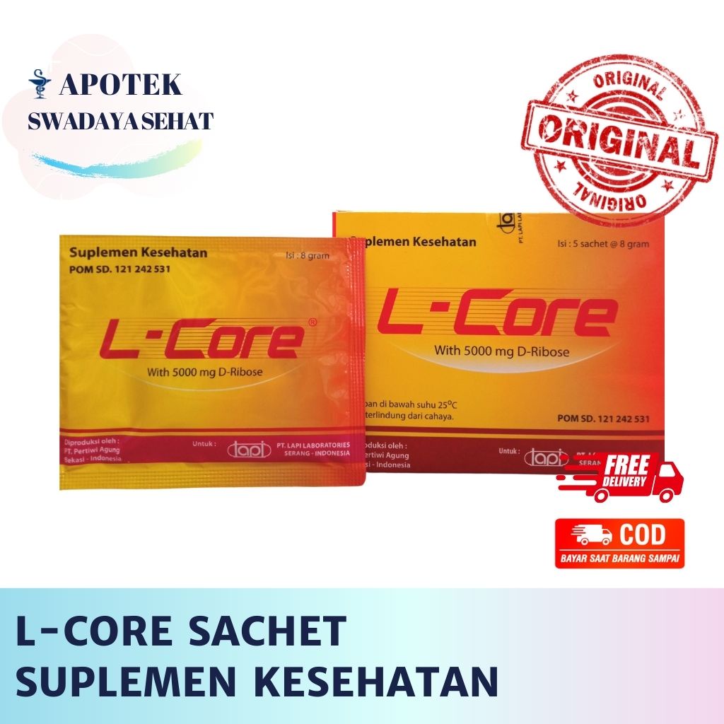 L-CORE 5000 MG D-RIBOSE Sachet - Suplemen Kesehatan LCore L Core Lapi