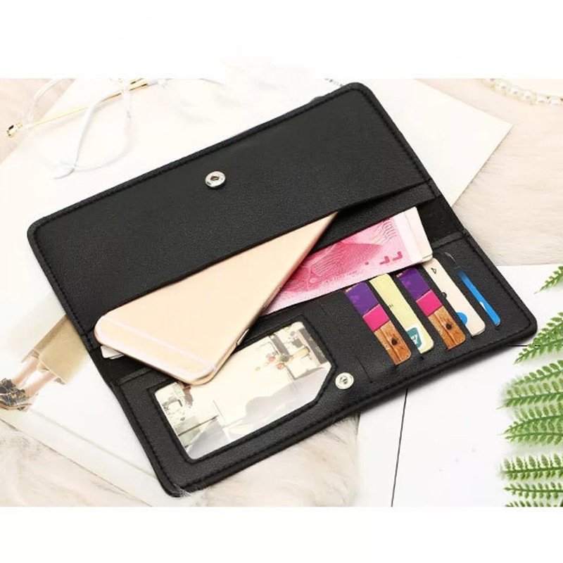 DOMPET WANITA HITAM PANJANG