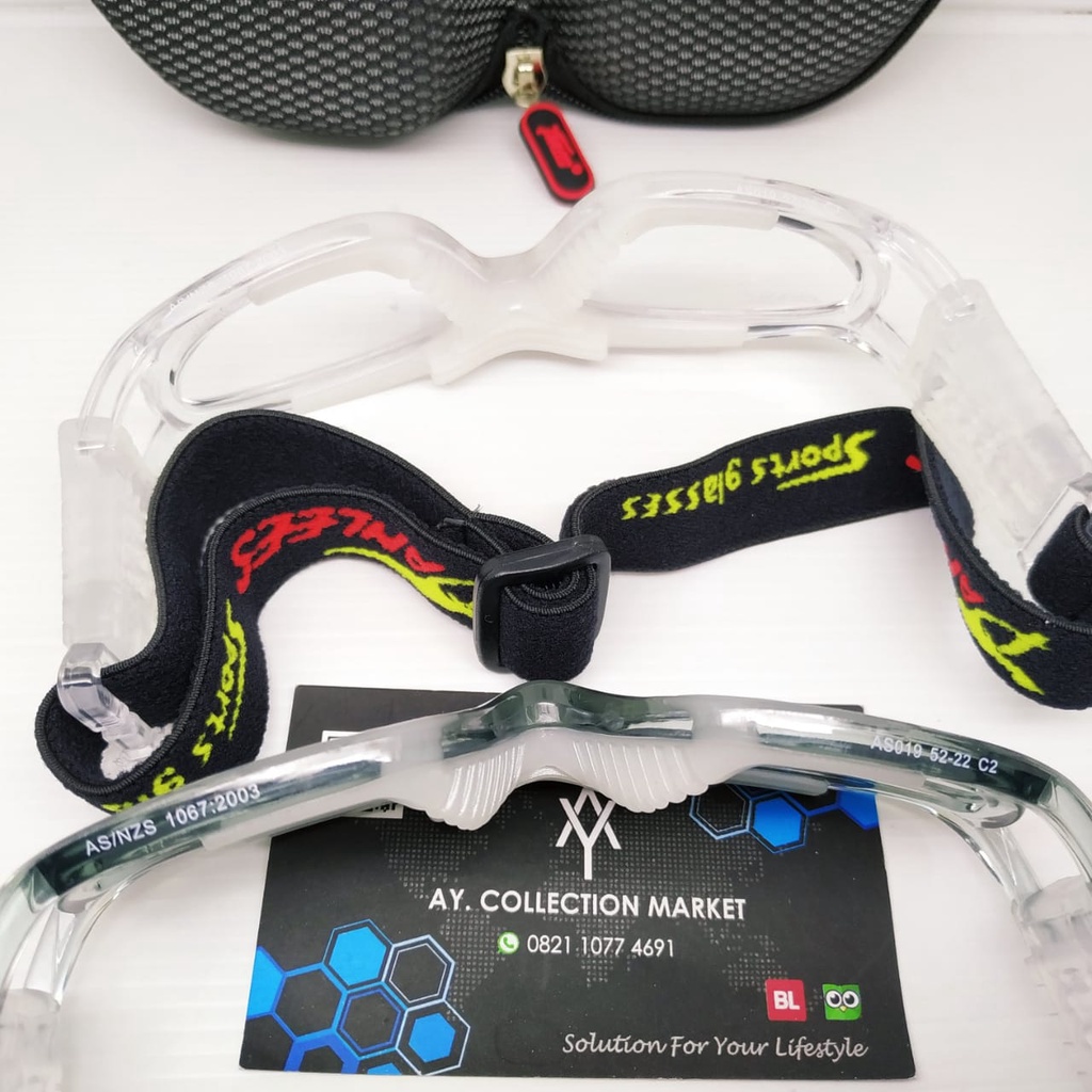 Kacamata Minus Olahraga Futsal Original Panlees AS019 Sports Glasses-6