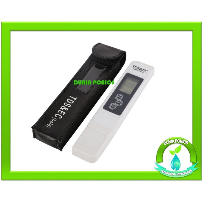 Tds & Ec Meter, Tds Ec Tester, Alat Ukur Hidroponik Aquaponik Water - B35Aee - Original Asli